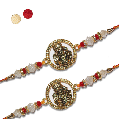 "Rakhi Pooja Thali - CodeRTN08 - Click here to View more details about this Product